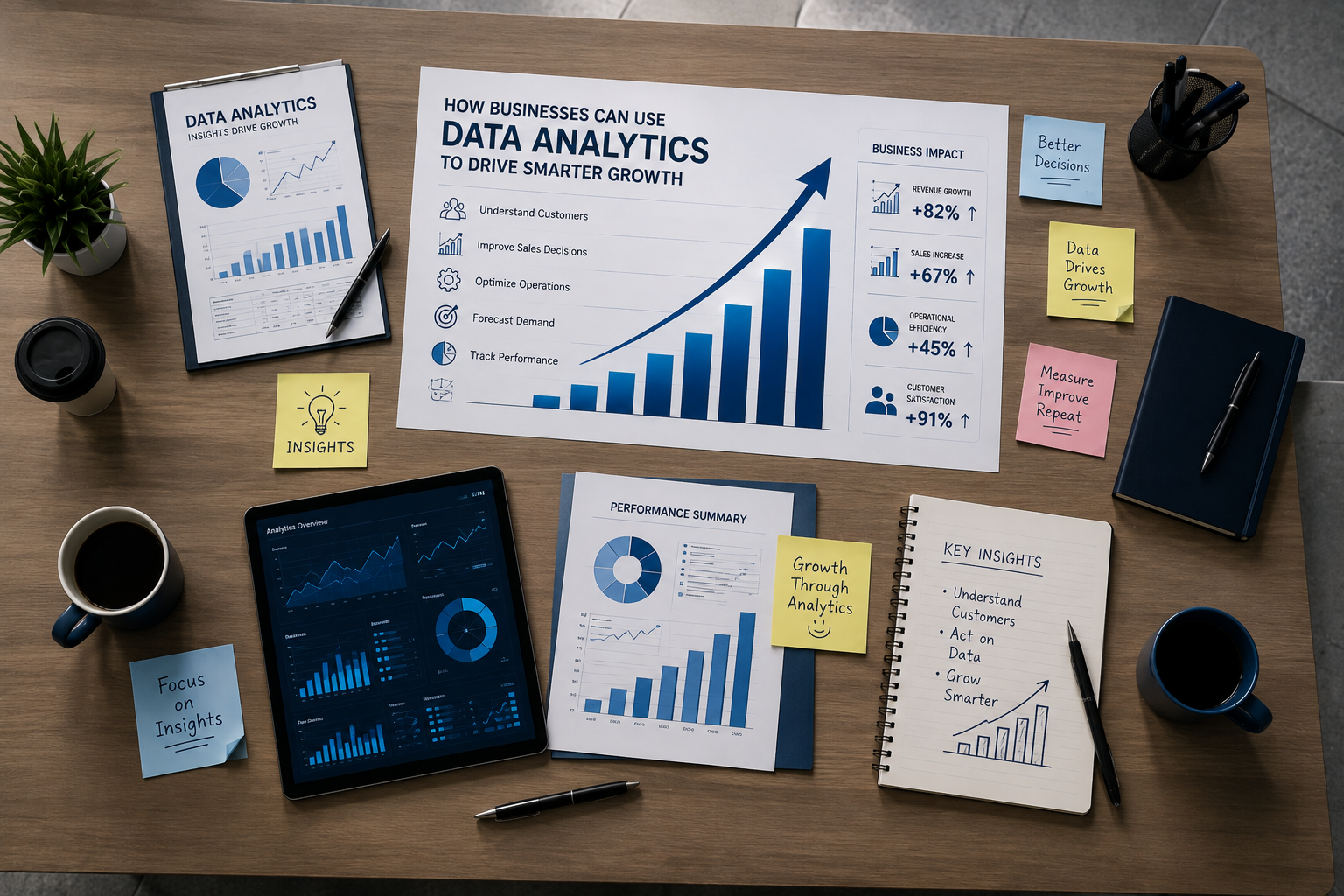 Discover how data analytics turns business information into actionable insight. Learn how customer, sales, operational, and forecasting data can support smarter growth decisions.
